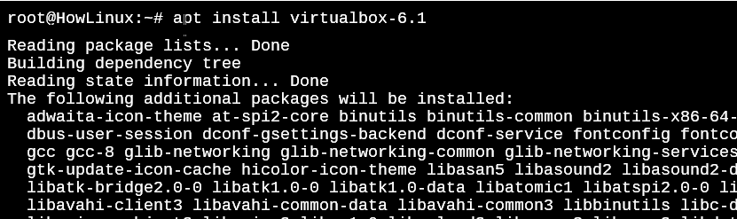 Apt Install Virtualbox