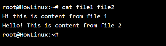 Cat Multiple File Output