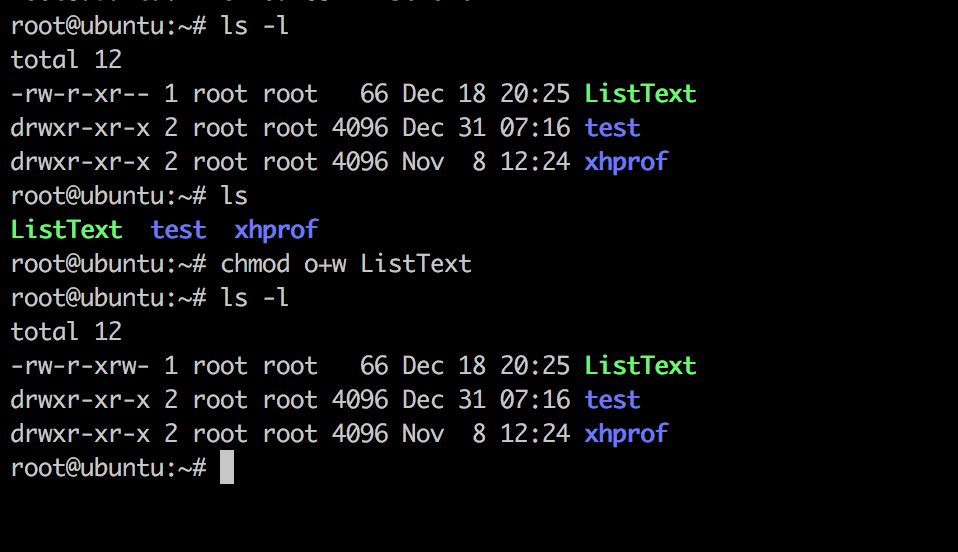 Chmod Linux Relative Permission Example