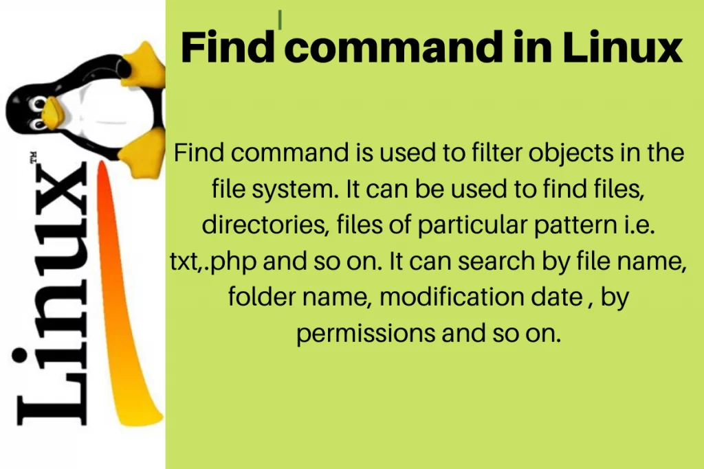 Find Command In Linux