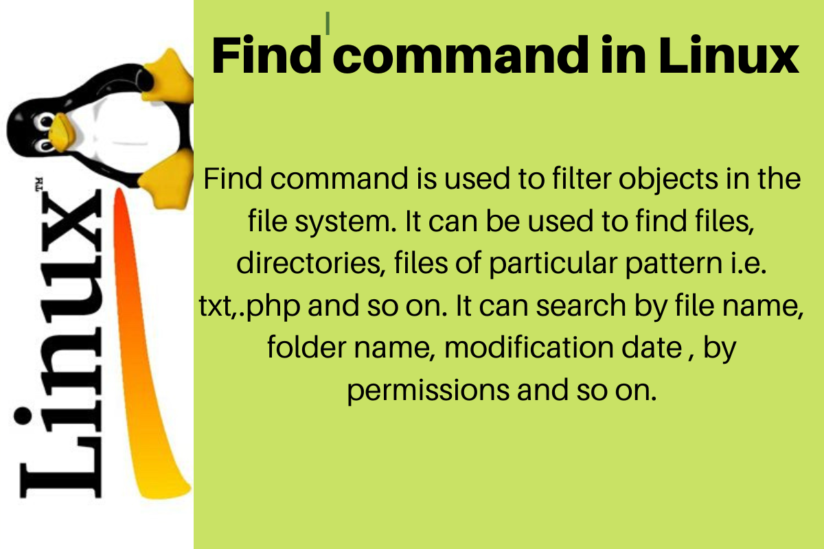 Comando find linux