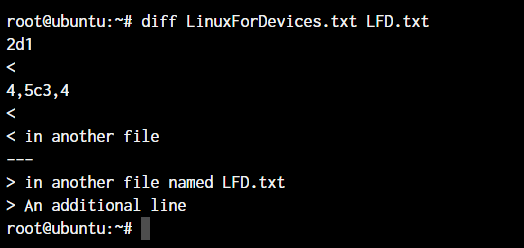 Linux Diff Command in Linux Blank Lines