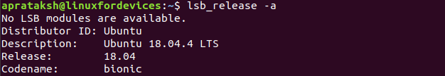 Linux Version Lsb Release