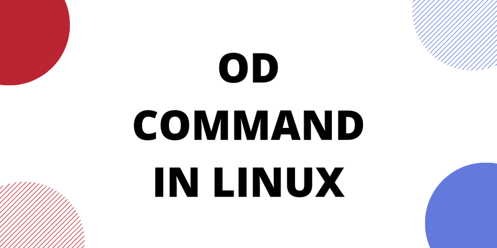 Od Command in linux