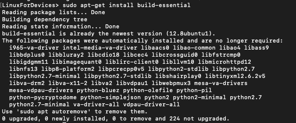 Install Essential Packages