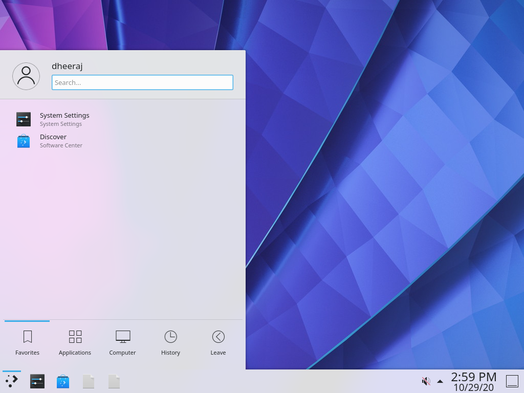KDE Plasma Desktop Environment