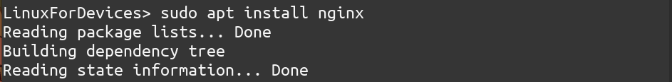 Apt Install Nginx
