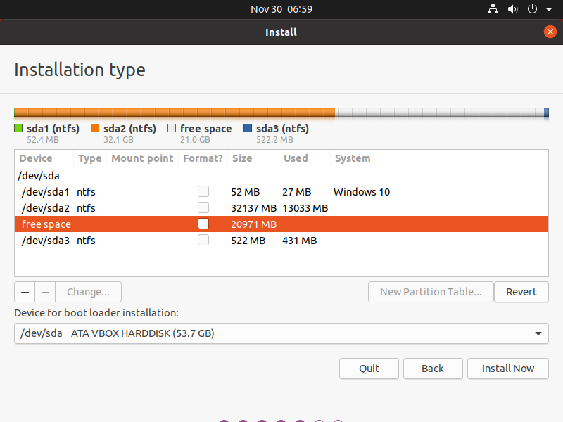 Partitioning For Ubuntu Installation