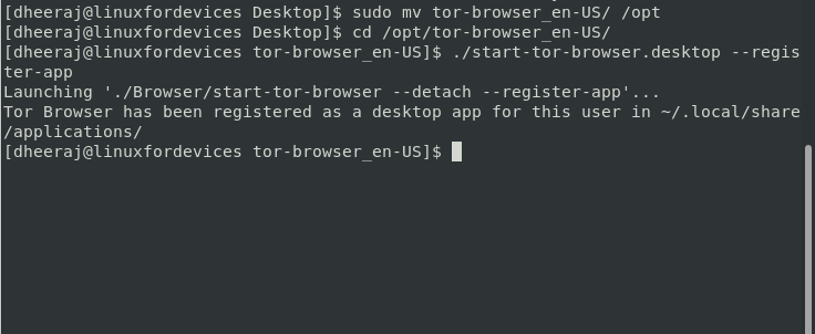 Registering Tor Browser As A Desktop App