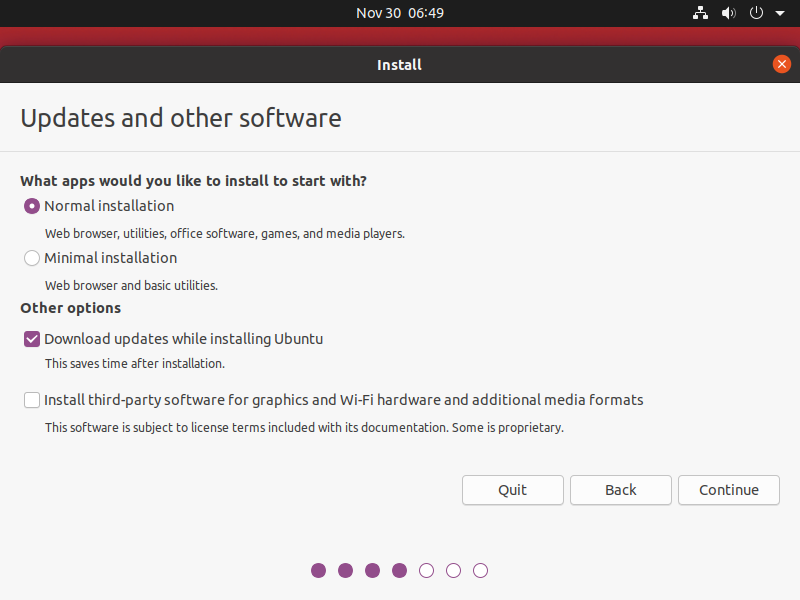 Ubuntu Installation Update Prompt