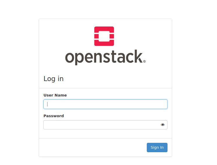 Openstack Login