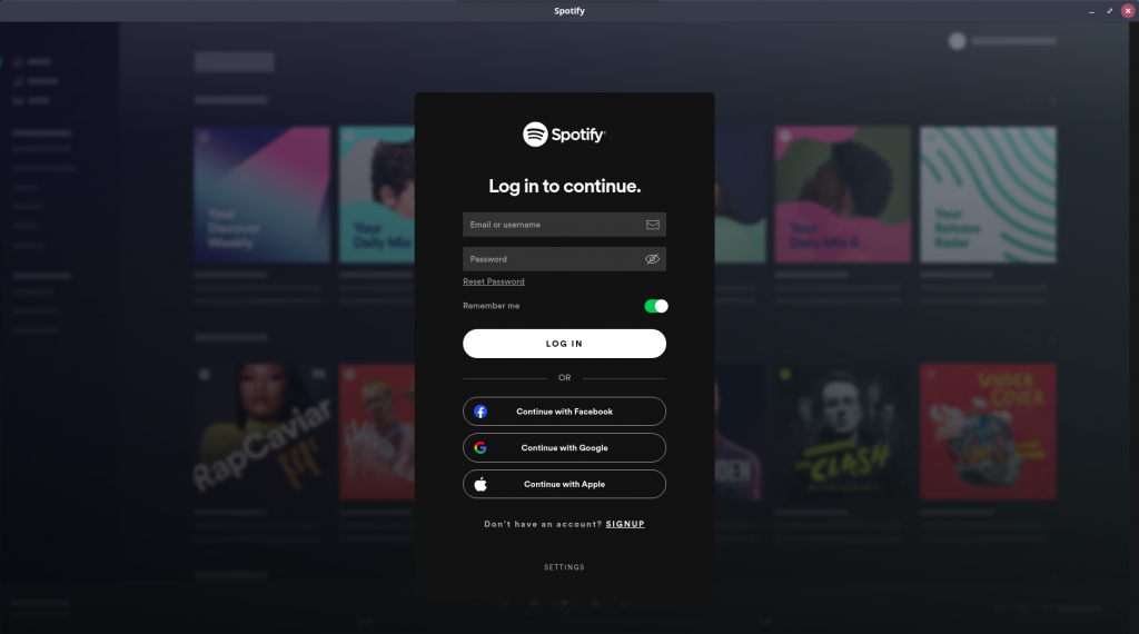 Spotify Log In