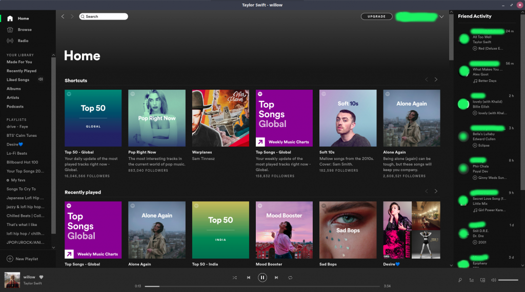 Streaming Music In Spotify