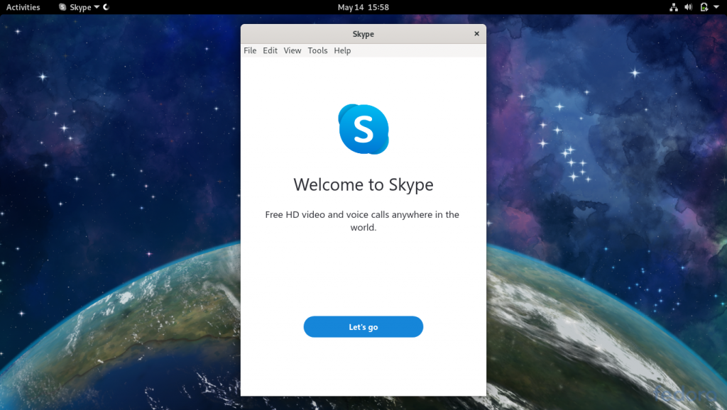 Skype Launch Window