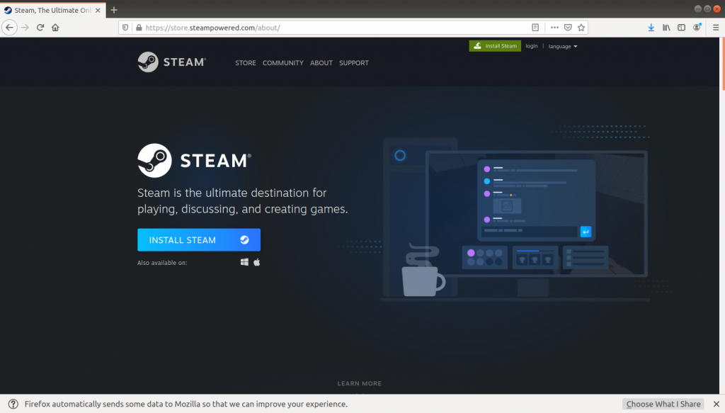 Steam Installer Download Steam on Linux