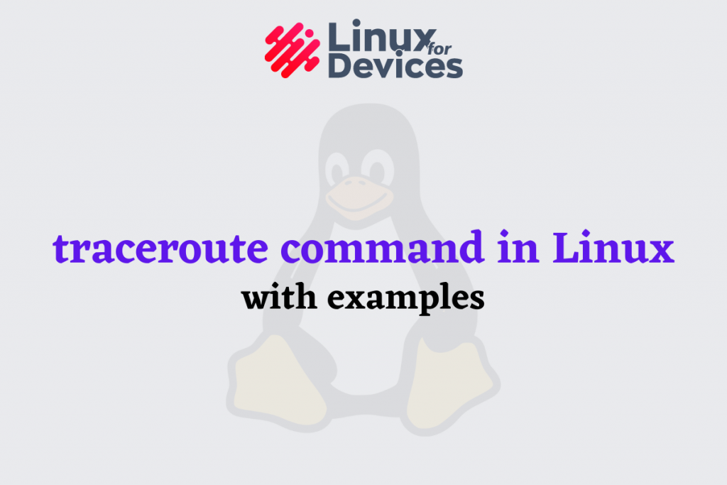 Traceroute Command In Linux