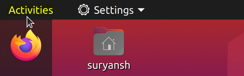 Activities In Ubuntu 1