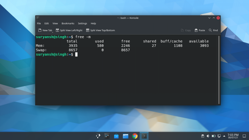KDE Plasma RAM Usage Idling