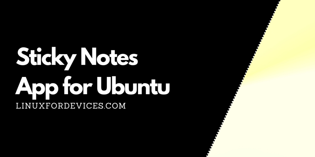 Sticky Notes Apps On Ubuntu