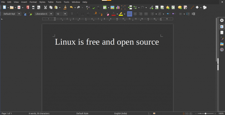 libreoffice dark theme ubuntu