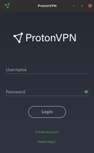 ProtonVPN GUI