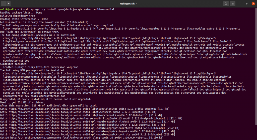 Installing Qt Creator On Ubuntu