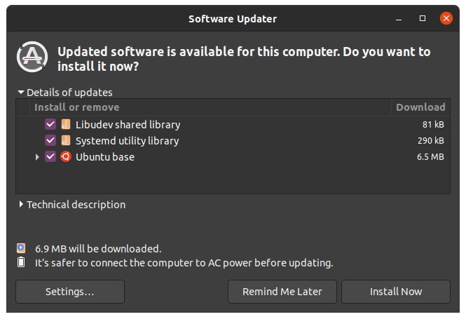 Linux Software Updater