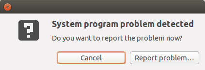 Hit report problem if you want to report it to the developers
