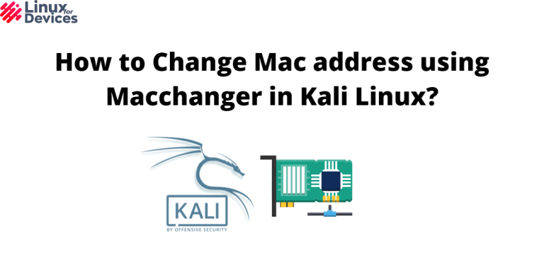 get phone mac address with kali linux