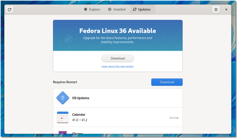 Fedora36available