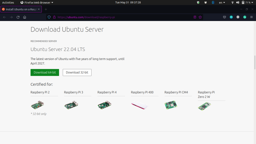 Download Ubuntu Server Image