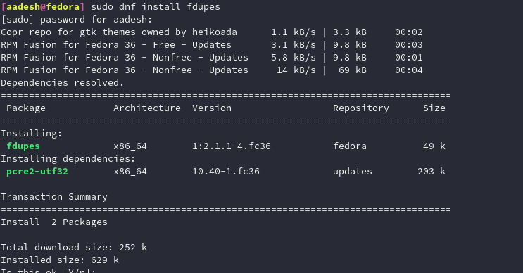 Installing Fdupes On Fedora