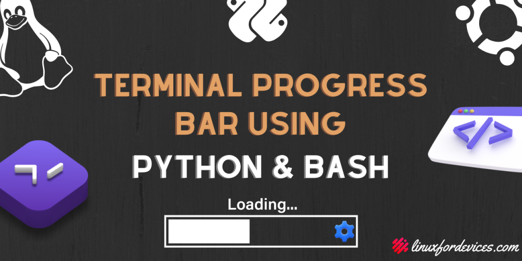 Terminal Progress Bar Python Bash