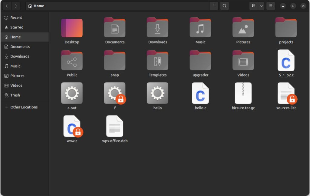 Ubuntu File Browser