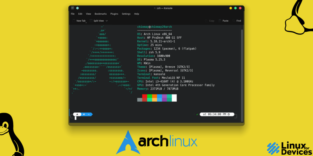 Arch Linux Terminal