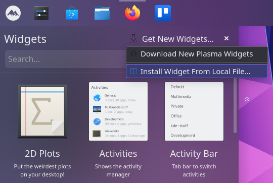 How To Install New Widgets Kde