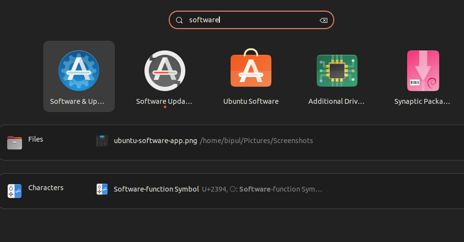 Software Updater In Ubuntu