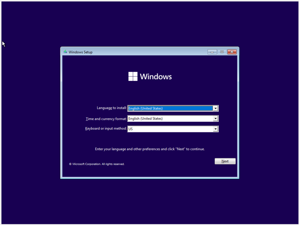 Windows 11 Install