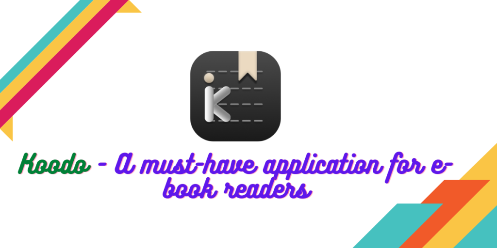 Koodo A Must Have Application For E Book Readers