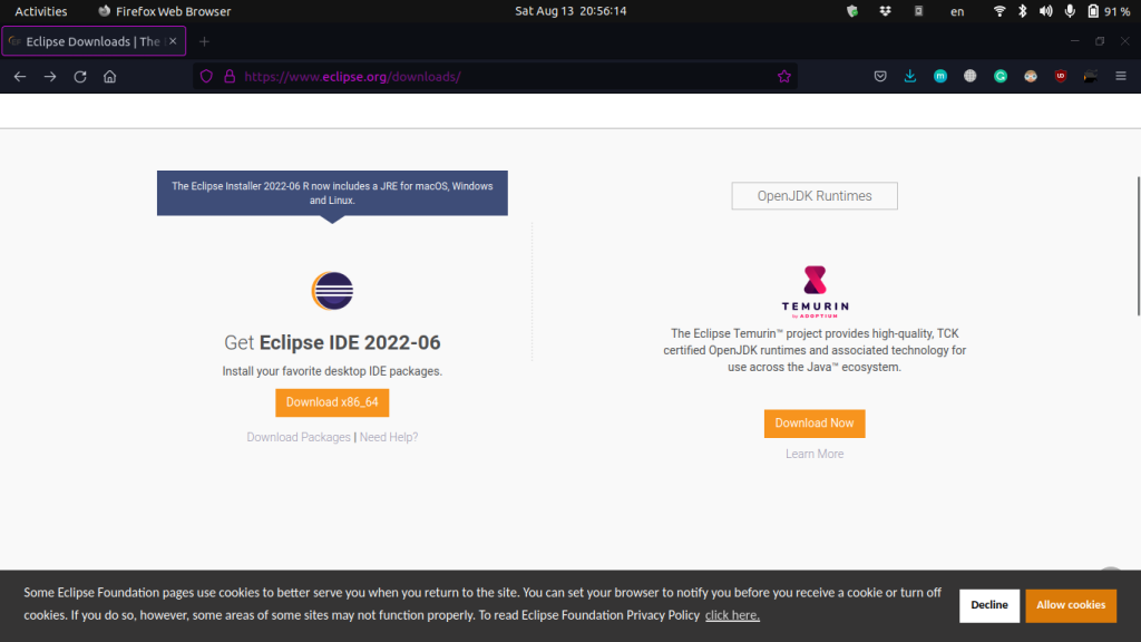 EclipseIDE Download Page