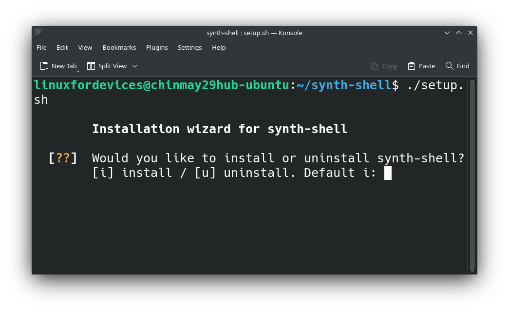Synth Shell Installation