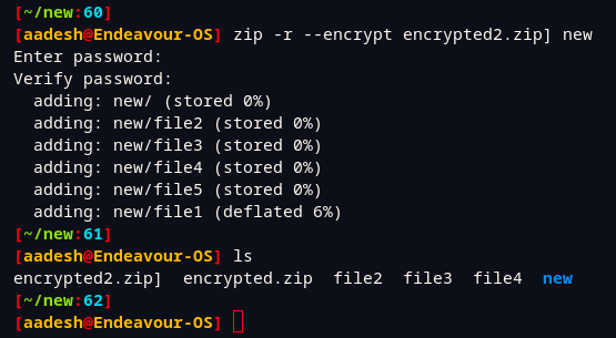 Encrypting A Directory Using The Zip Command