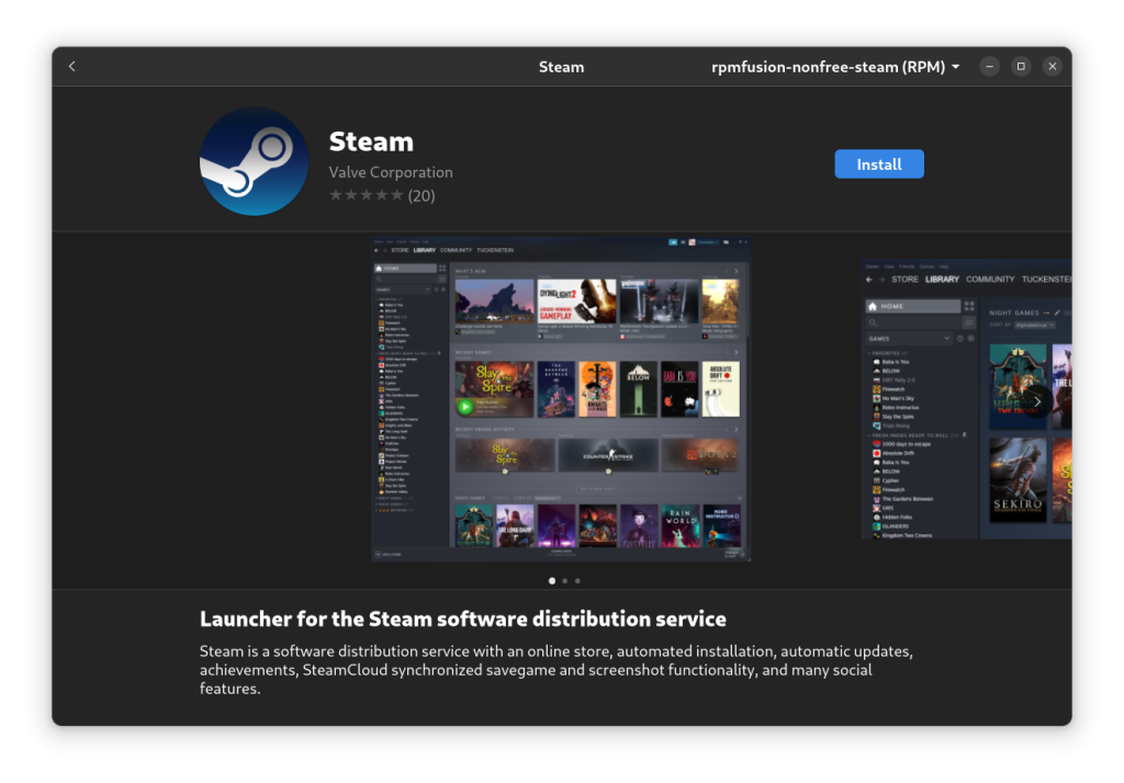 Install Steam From Your Software Center