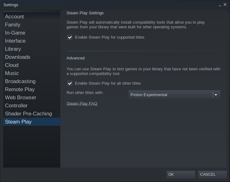 Make Sure That Steam Play Is Enabled In Your Settings