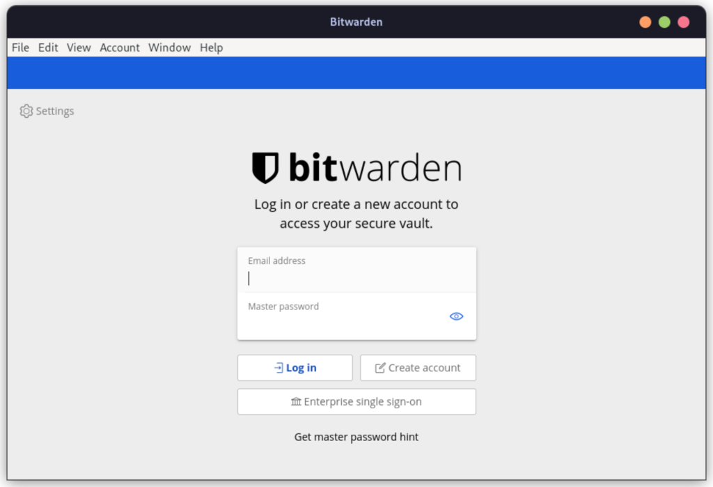 Bitwarden Application Interface