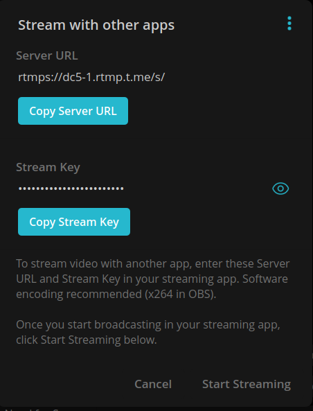 Copy Your Server URL And Stream Key And Paste It In OBS