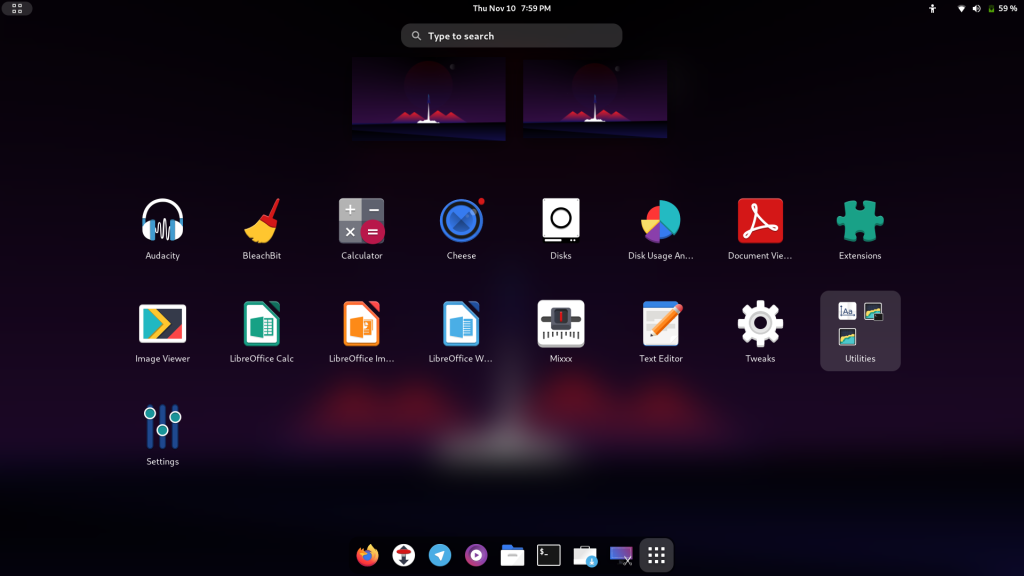Launch The Application From Grid In GNOME