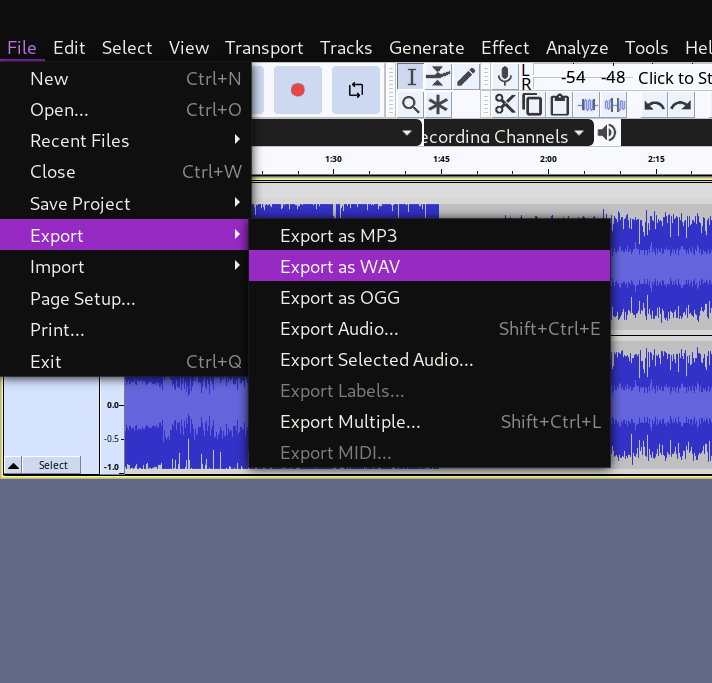 Save Your Edited Audio In Various Formats