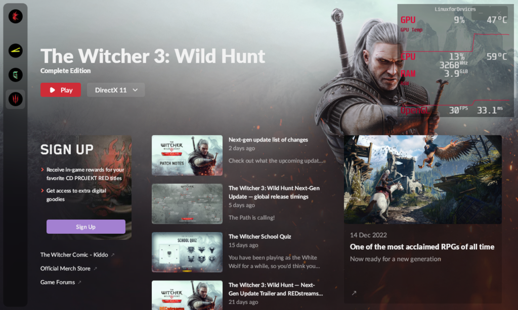 The Witcher 3 New Launcher