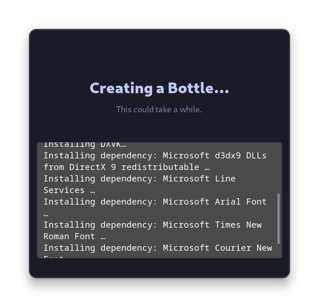 Creating A Bottle